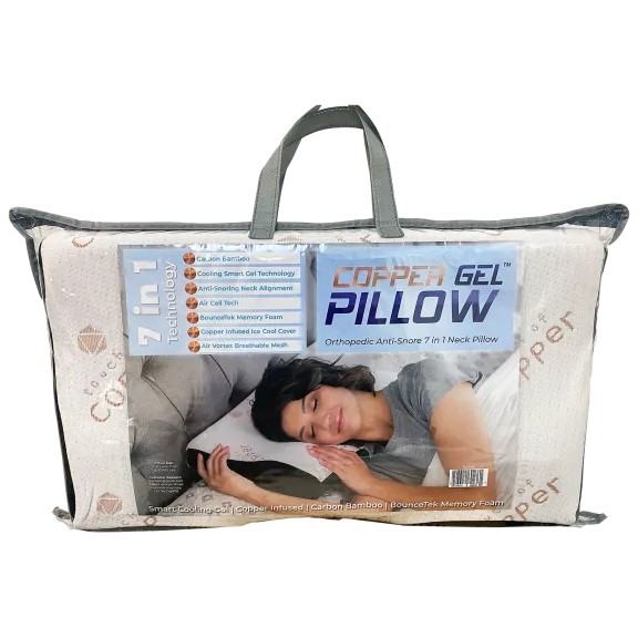 Evertone Copper Gel 7 in 1 Anti-Snoring Cooling Pillow