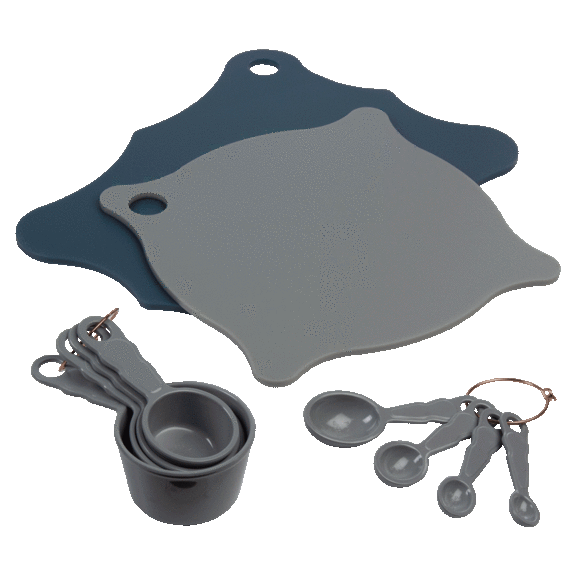 Florence Kitchen Accessory Bundle Set of Two Cutting Boards & Measuring Utensils