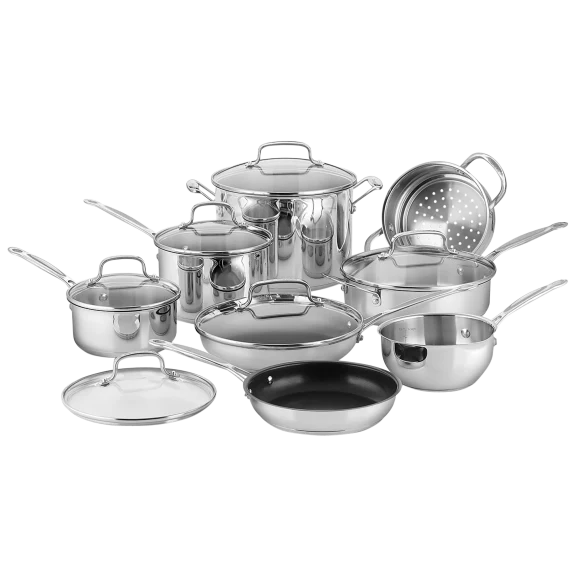 14-Piece: Cuisinart Chef's Classic Cookware Set