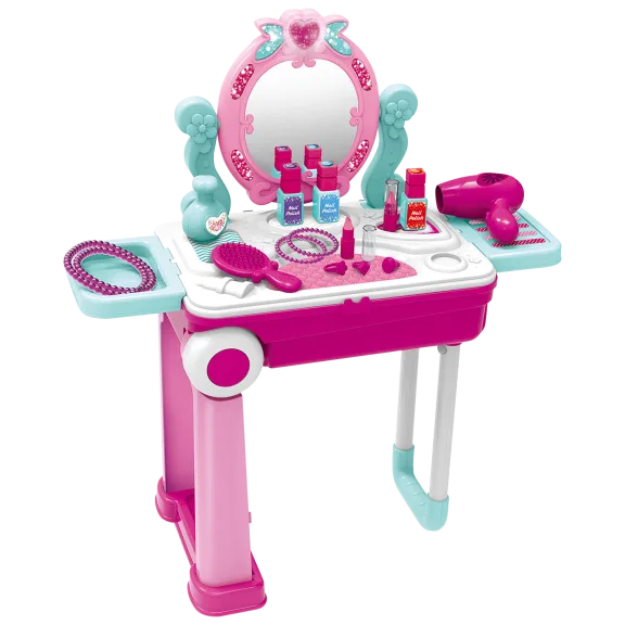 24-Piece World Tech Toys Lil Beauty Mobile Suitcase Playset