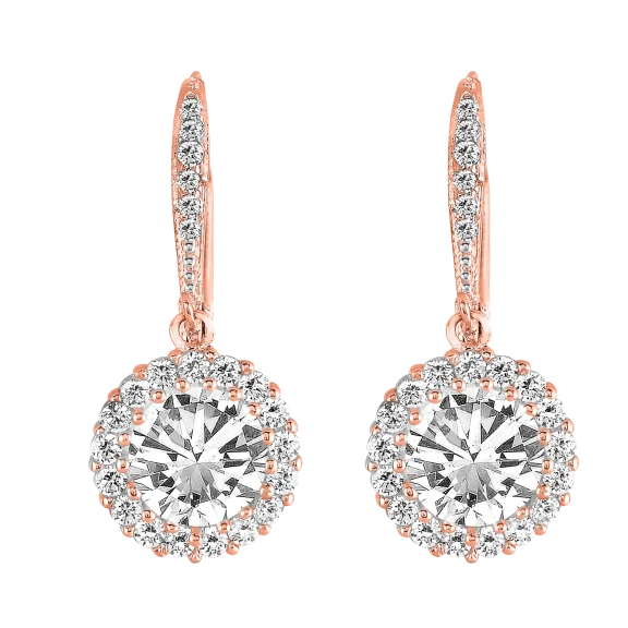 Genevive 6 CTW Drop Earrings