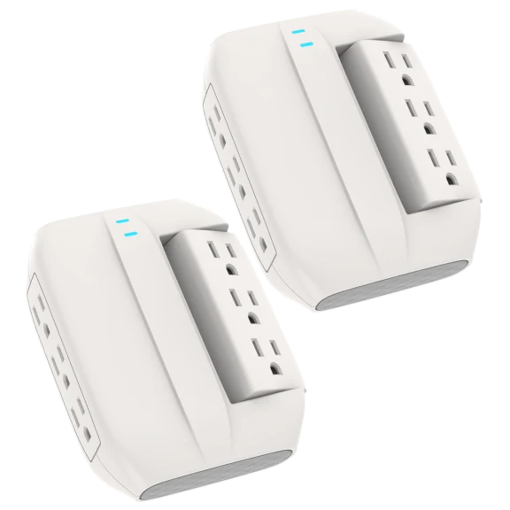 2-Pack: iJoy Rotator 6 Outlet Swiveling Surge Protectors