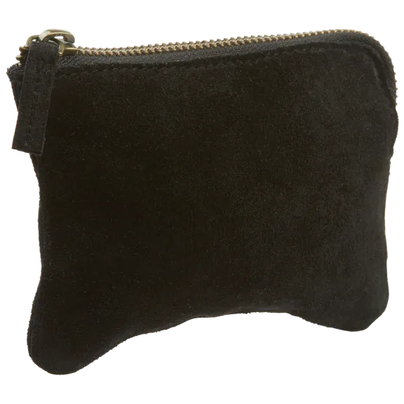 Roost Suede Card Pouch - Black