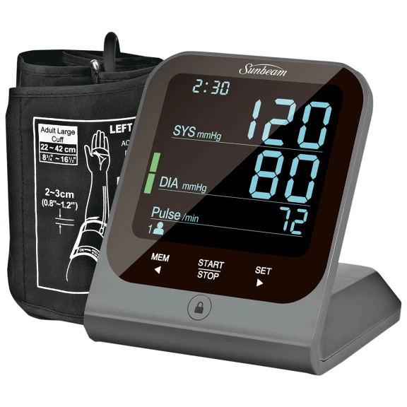 Sunbeam Blood Pressure Monitor With Comfort Inflate Technology
