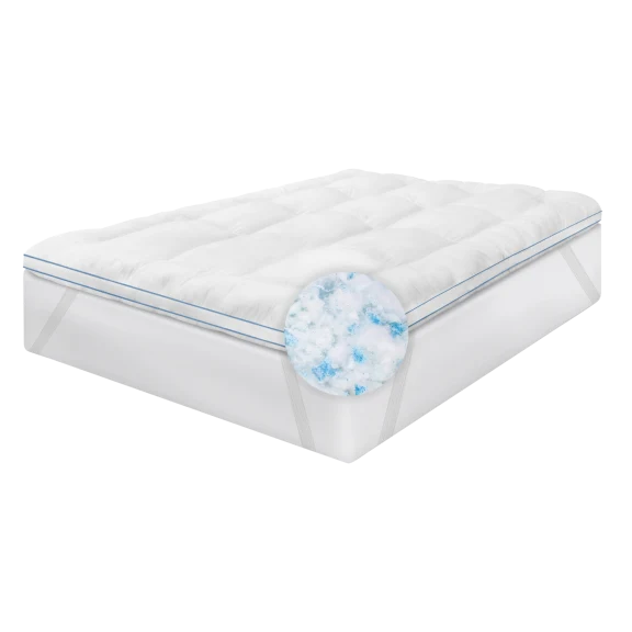 SensorPEDIC MemoryLOFT Deluxe 3-Inch Memory Foam & SofLOFT Fiber Mattress Topper