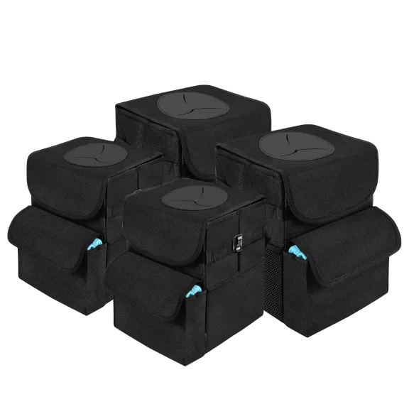 4-Pack: Car Organizer and Trash Bins