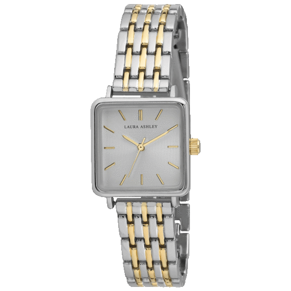 Laura Ashley Seven Link Square Tank Watch