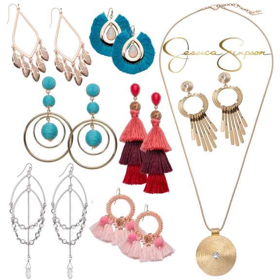 2-Pack: Jessica Simpson Gold & Tassel Jewelry