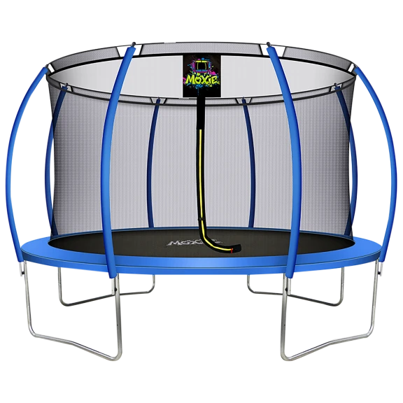 Moxie 12 FT Outdoor Trampoline Set with Premium Top-Ring Frame Safety Enclosure