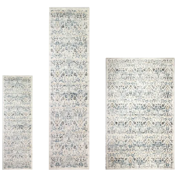 Bashian Bradford Odetta Ivory Set of 3 Rugs