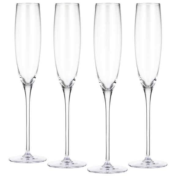 4-Piece: Berkware Classic Sparkling Champagne Glass