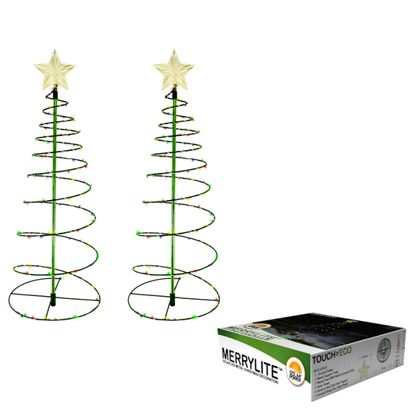 The Solar Christmas Tree Garden Lights (Two-Pack)