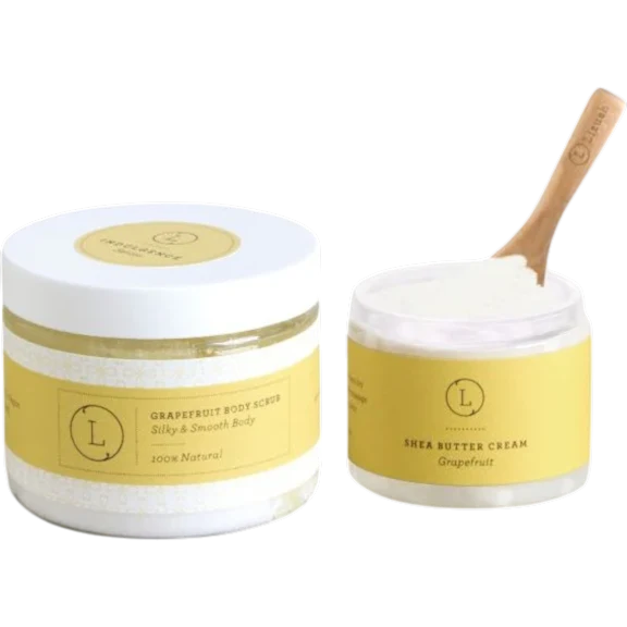 The Grapefruit Shea Butter Scrub Set