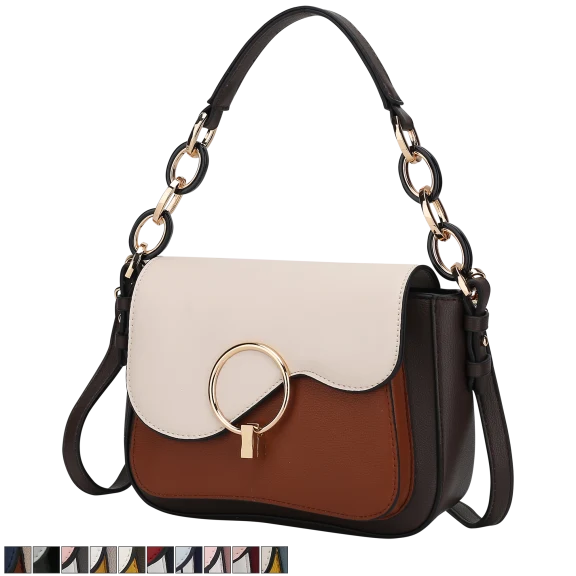 MKF Collection Fantasia Color-Block Shoulder Bag by Mia K