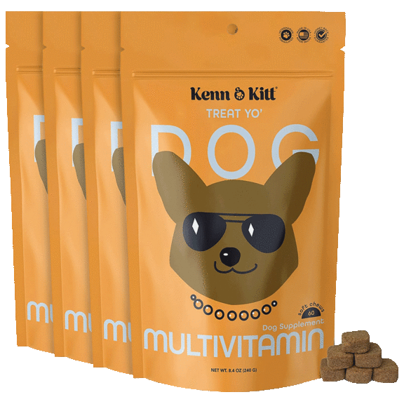 4-Pack: Kenn & Kitt Vet-Formulated Dog Treats