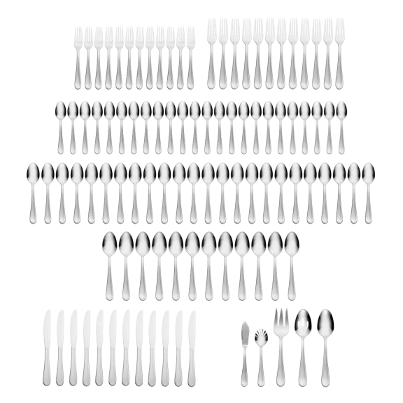 Hampton Forge Argent Orfevres Nova 101-Piece 18/10 Flatware Set