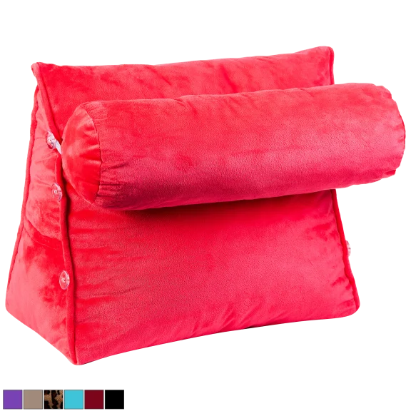 Cheer Collection Wedge Pillow with Detachable Bolster