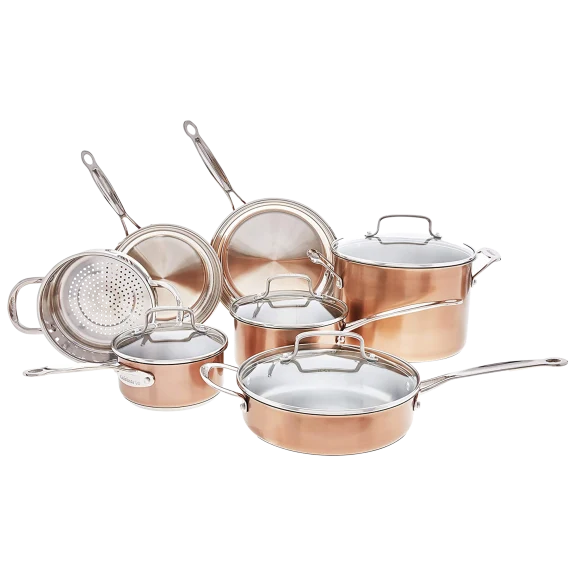 Cuisinart Chef's Classic Stainless Color Series 11-Piece Cookware Set