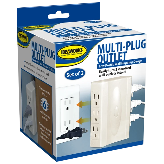 2-Pack: Ideaworks Multi Plug Outlets