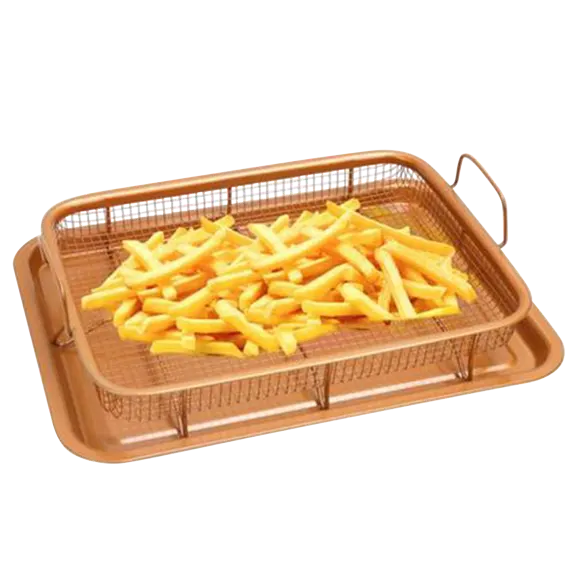 Copper Oven Air Fryer 2 Piece Set