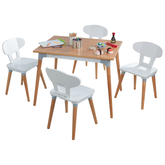 KidKraft Mid-Century Kid™ Toddler Table & 4 Chair Set