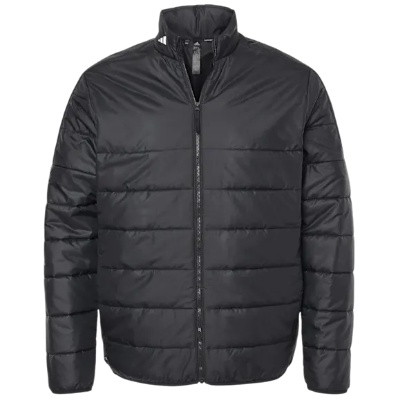 Adidas Men's 3-Stripe Full-Zip Puffer Jacket