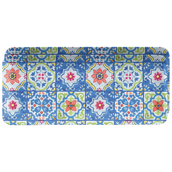 Tarhong Talavera Tile Appetizer Tray and Salad Plate Assorted
