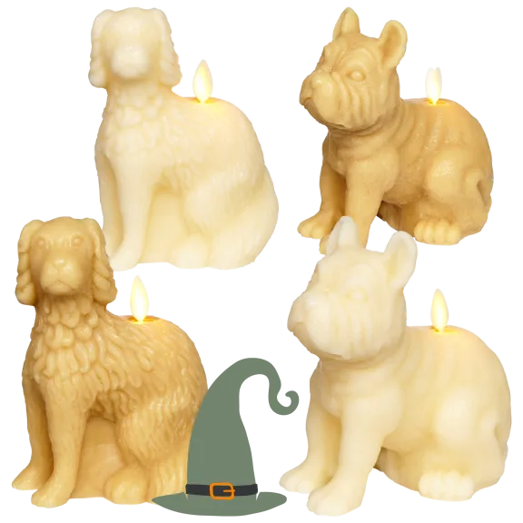 Luminara Flameless Dog-Shaped Candle