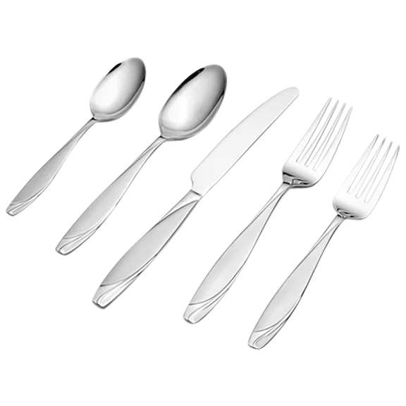 Mikasa 20-Piece Lunea Frost Stainless Steel Flatware Set