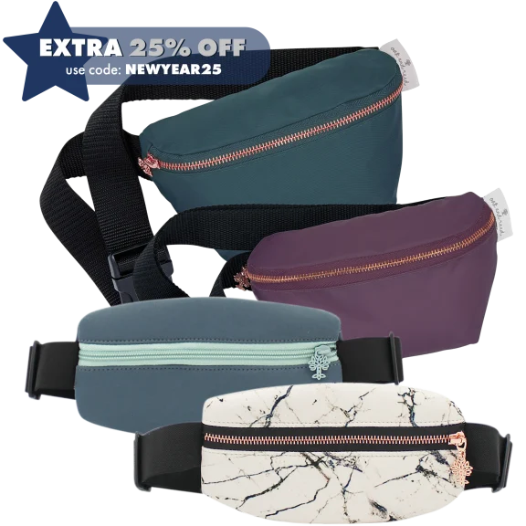 4-Pack: Oak and Reed Belt Bags