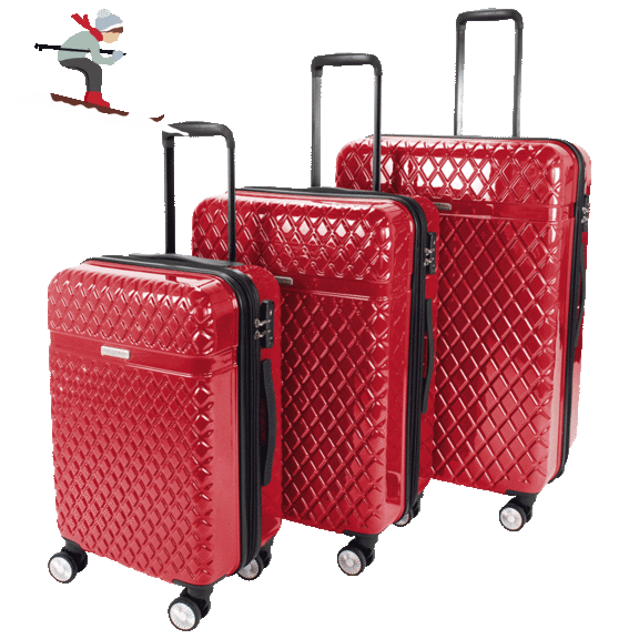 Kathy Ireland Yasmine 3-Piece Hardside Luggage Set
