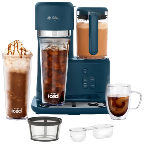 Mr. Coffee 3-in-1 Single-Serve Frozen, Iced and Hot Coffee Maker with Blender