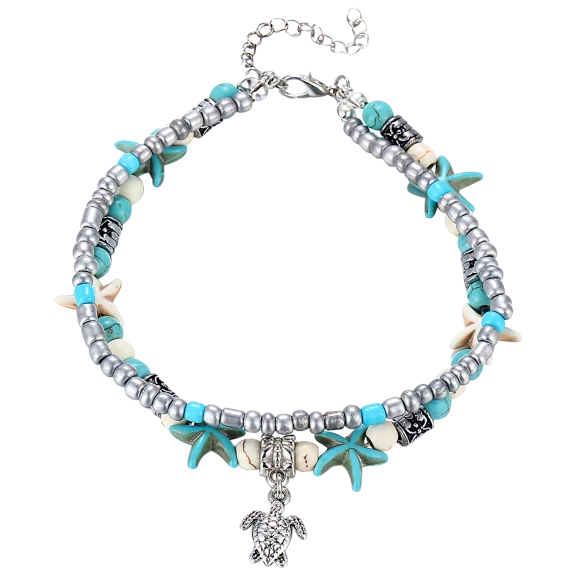 Golden NYC Jewelry Blue Turquoise Bracelet