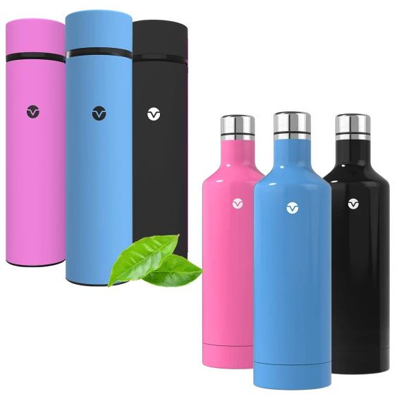 3-Pack: Vremi Hot/Cold Double Walled Insulated Bottles