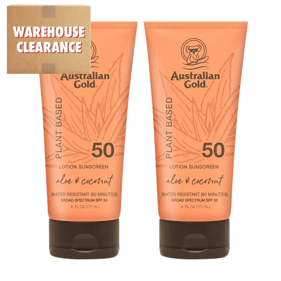 2-Pack: Australian Gold Water Resistant Lotion Sunscreen