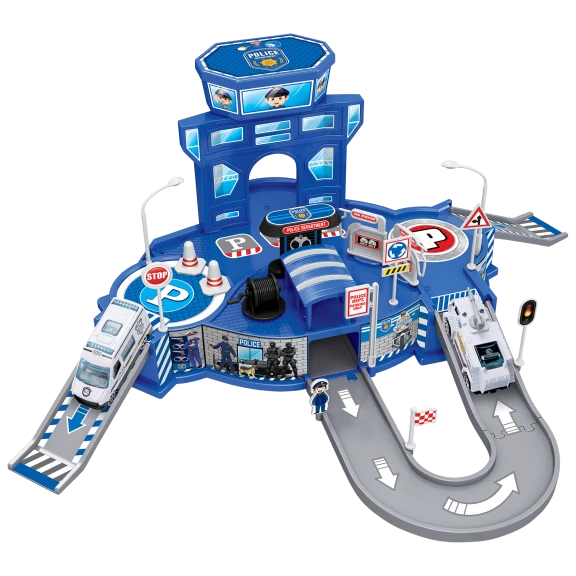 Diecast Cruisers 1:64 Police Depot Playset