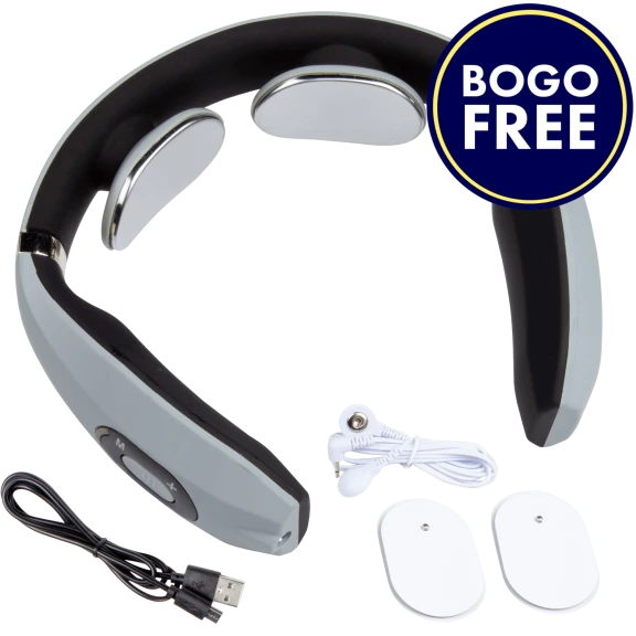 BOGO FREE: RBX Pulse Massaging Wireless Neck Reliever with Heat