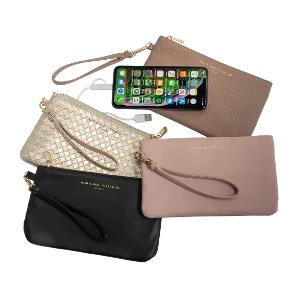 Adrienne Vittadini Charging Pouch Wristlet