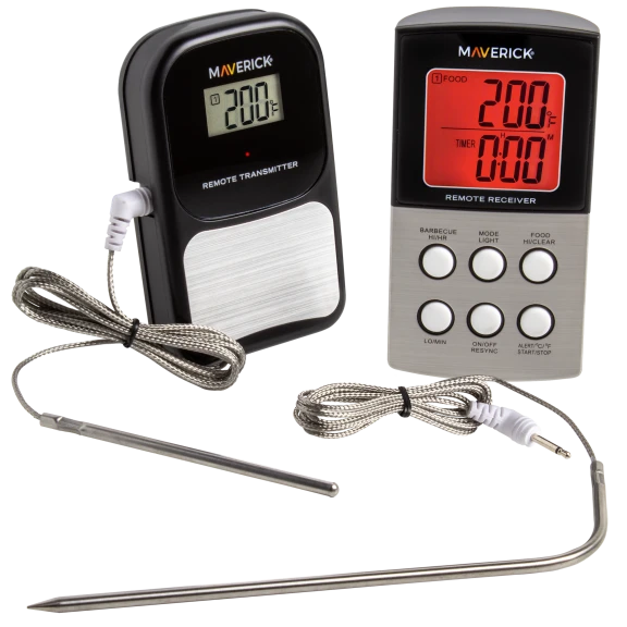Maverick Wireless Remote Thermometer with 2-High Heat Probes