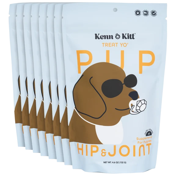 8-Pack: Kenn & Kitt Vet-Formulated Hip & Joint Treats for Puppies