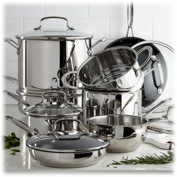 Cuisinart 14-Piece Classic Stainless Steel Cookware