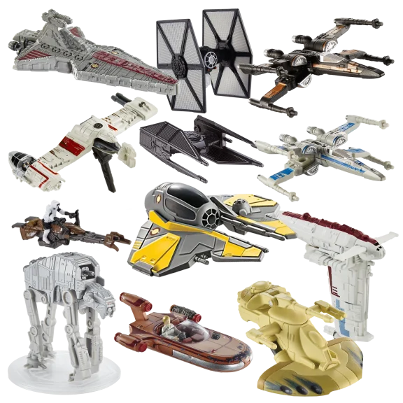 12-Pack: Assorted Star Wars Hot Wheels Ships