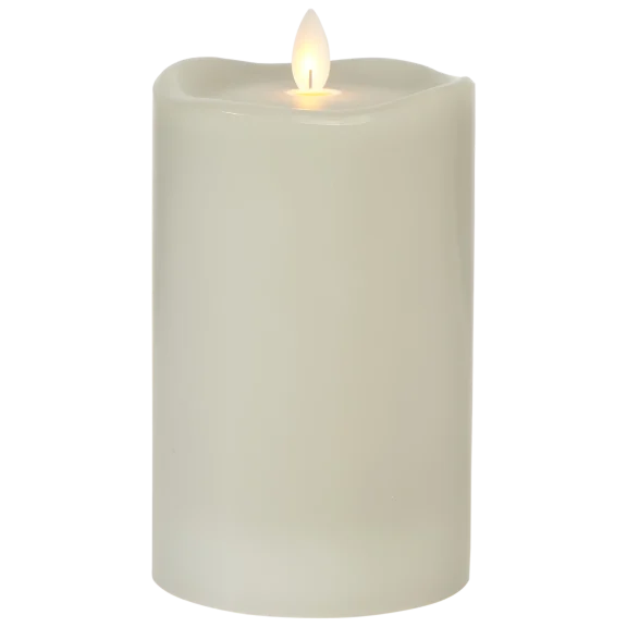 Sterno Home Flameless Candle 3.75 x 6" Smooth Texture in Gray