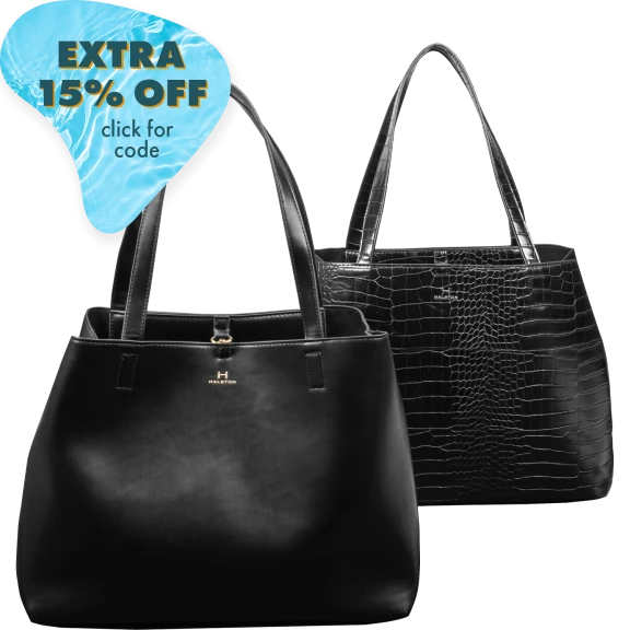 H Halston Open Shoulder Tote