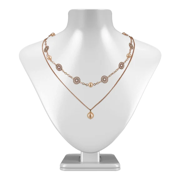 SUNSHINE COAST COLLECTION Soleil 18K Gold Filled Graduated Pearl Necklace