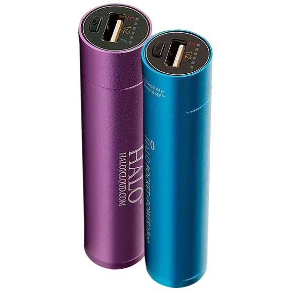 2-Pack: Halo Pocket Power 2800 Compact Charger