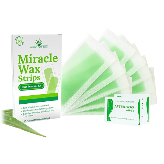 Miracle Wax Strips with Oil Wipes