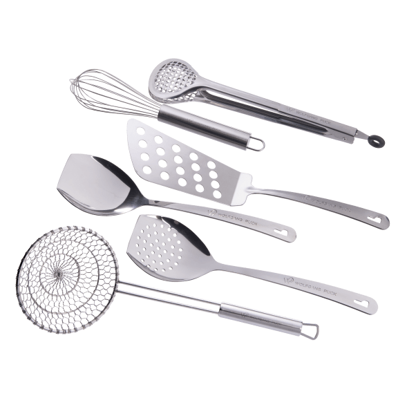 Wolfgang Puck Bistro Elite 6-Piece Stainless Steel Kitchen Tool Set (Open Box)