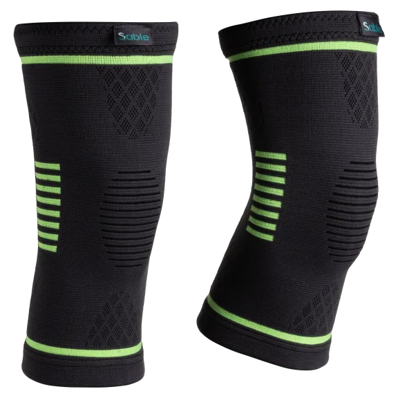 2-Pack: Sable Knee Compression Sleeve Braces