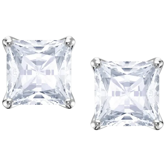 Swarovski Attract Square Cut Pierced Stud Earrings